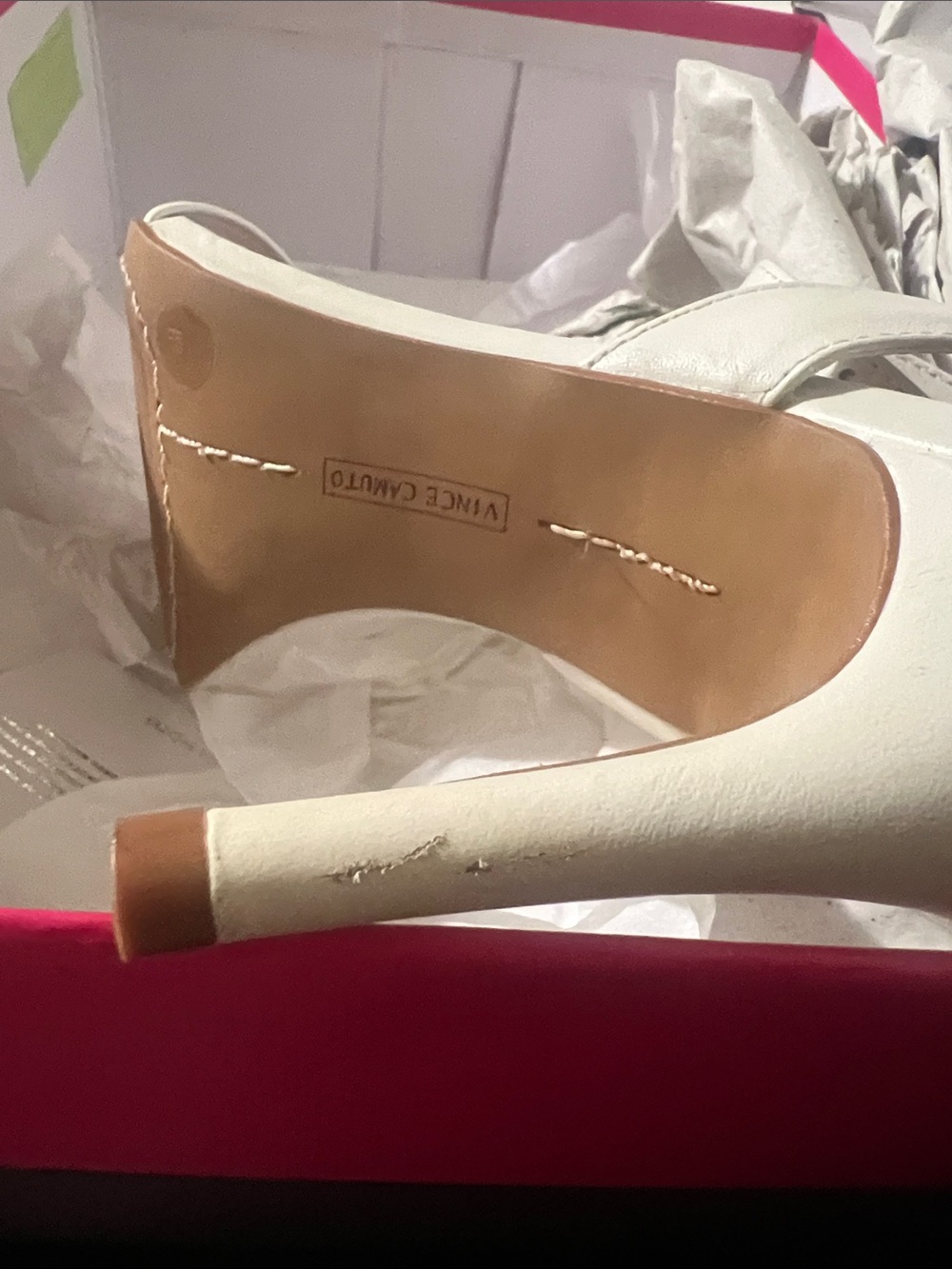 Vince Camuto White Heels - Picture 9 of 9
